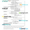 editable template, Saudi Arabia death certificate Word and PDF template, completely editable