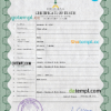 editable template, Saudi Arabia death certificate PSD template, completely editable