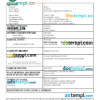 editable template, South Africa death certificate Word and PDF template, completely editable