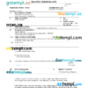 editable template, Slovakia death certificate Word and PDF template, completely editable