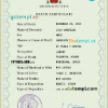 editable template, Spain death certificate PSD template, completely editable