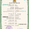 editable template, Sri Lanka vital record death certificate PSD template