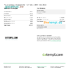 editable template, United Kingdom Ovo Energy electricity bill, Word and PDF template