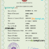 editable template, United Arab Emirates vital record death certificate PSD template, completely editable
