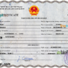 editable template, Vietnam death certificate PSD template, completely editable