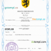 editable template, # blackout death universal certificate PSD template, completely editable