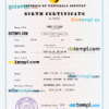 editable template, # core tide universal birth certificate PSD template, fully editable