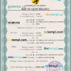 editable template, # honor universal birth certificate PSD template, completely editable