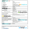 editable template, Tanzania vital record death certificate Word and PDF template