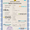 editable template, # prosper universal birth certificate PSD template, fully editable