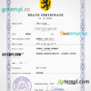editable template, # stance vital record death certificate universal PSD template