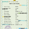 editable template, # wisdom universal birth certificate PSD template, fully editable