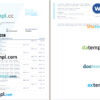 editable template, Belgium Wise bank statement Word and PDF template, 2 pages