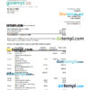 editable template, Australia Scotiabank bank statement, Excel and PDF template, 2 pages