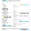 editable template, Cambodia birth certificate Word and PDF template, completely editable