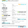 editable template, Chad birth certificate Word and PDF template, completely editable