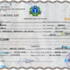 editable template, Chile vital record birth certificate PSD template