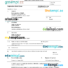 editable template, Croatia birth certificate Word and PDF template, completely editable