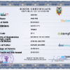 editable template, Ecuador birth certificate PSD template, completely editable