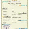 editable template, Georgia vital record birth certificate PSD template