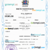 editable template, Iceland vital record birth certificate PSD template, fully editable