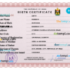 editable template, Iraq vital record birth certificate PSD template, fully editable