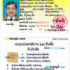 LAOS driver license PSD template