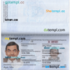 editable template, LIECHTENSTEIN passport PSD template, with fonts