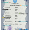 editable template, Mali birth certificate PSD template, completely editable