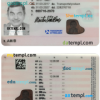 Sweden driver license PSD template