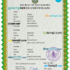 editable template, San Marino birth certificate PSD template, completely editable