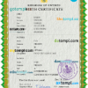 editable template, Sweden vital record birth certificate PSD template, fully editable