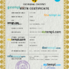 editable template, # blackout universal birth certificate PSD template, completely editable