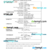 editable template, Yemen death certificate Word and PDF template, completely editable