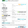 editable template, Algeria vital record birth certificate Word and PDF template, completely editable