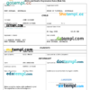 editable template, Austria vital record birth certificate Word and PDF template