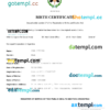 editable template, Argentina birth certificate Word and PDF template, completely editable