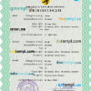 editable template, # plug universal birth certificate PSD template, completely editable