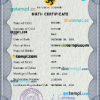 editable template, # universbia universal birth certificate PSD template, completely editable