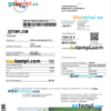 editable template, Greece DEI utility bill Word and PDF template, fully editable