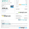 editable template, Oman Airbnb booking confirmation Word and PDF template
