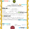 editable template, # dreams universal marriage certificate Word and PDF template, completely editable