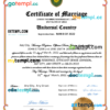 editable template, # gloss universal marriage certificate Word and PDF template, fully editable