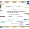 editable template, Algeria marriage certificate Word and PDF template, completely editable
