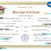 editable template, Antigua and Barbuda marriage certificate Word and PDF template, fully editable