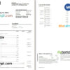 editable template, Australia NAB bank statement Word and PDF template, 2 pages