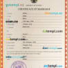 editable template, Austria marriage certificate PSD template, fully editable