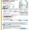 editable template, Mexico BanCoppel account statement PSD template, fully editable