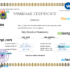 editable template, Brazil marriage certificate Word and PDF template, fully editable
