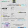editable template, Brazil marriage certificate PSD template, completely editable